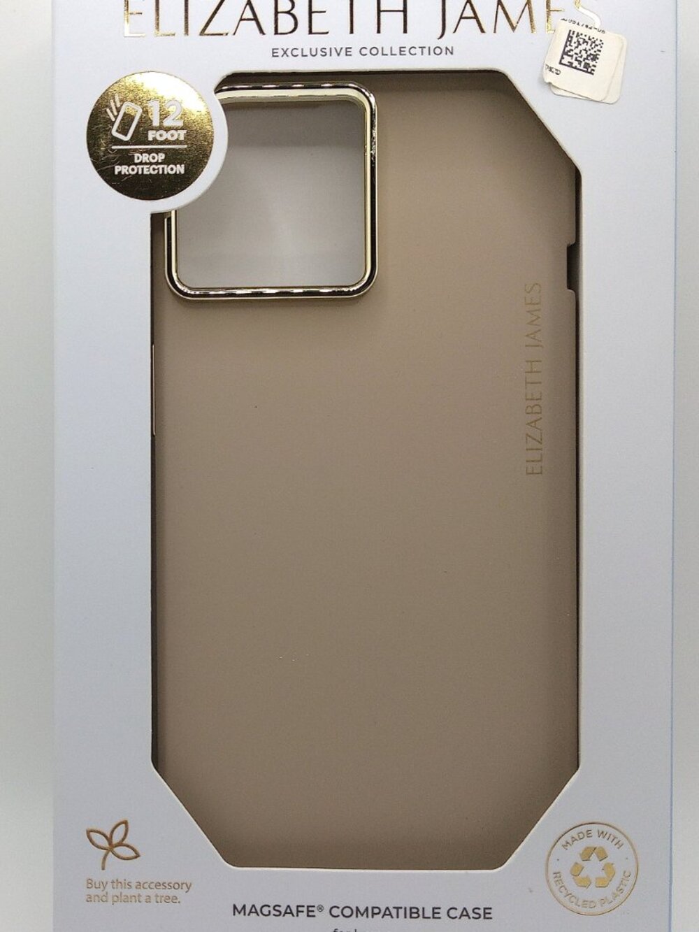 Elizabeth James Silicone Case MagSafe – iPhone 15/14/13 – Taupe – NEW